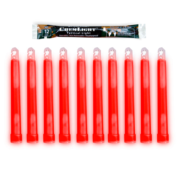 CYALUME CHEMLIGHT 6" | TACTICAL MILSPEC GLOW STICKS 10-PACK